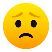 Emoji 😟 Faccina Preoccupata su JoyPixels 5.0.