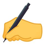 ✍️ Emoji Escrevendo à Mão na JoyPixels 5.0.