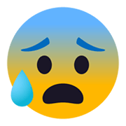 😰 Emoji Cara Con Ansiedad Y Sudor en JoyPixels 5.5.