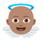Émoji 👼🏽 Bébé Ange : Peau Légèrement Mate sur JoyPixels 5.5.