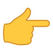 Emoji 👉 Indice Verso Destra su JoyPixels 5.5.