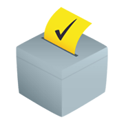 🗳️ Emoji Urna Eleitoral Com Cédula na JoyPixels 5.5.