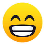 😁 Emoji strahlendes Gesicht mit lachenden Augen JoyPixels 5.5.