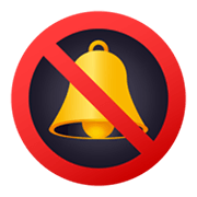 🔕 Emoji Campana Con Signo De Cancelación en JoyPixels 5.5.