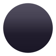 Émoji ⚫ Disque Noir sur JoyPixels 5.5.