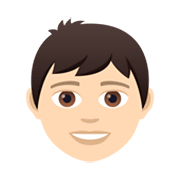 Emoji 👦🏻 Bambino: Carnagione Chiara su JoyPixels 5.5.