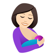 🤱🏻 Emoji Lactancia Materna: Tono De Piel Claro en JoyPixels 5.5.