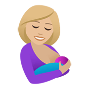 🤱🏼 Emoji Lactancia Materna: Tono De Piel Claro Medio en JoyPixels 5.5.