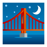 🌉 Emoji Brücke vor Nachthimmel JoyPixels 5.5.