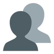 👥 Emoji Silhouette mehrerer Büsten JoyPixels 5.5.