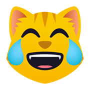 😹 Emoji Gato Llorando De Risa en JoyPixels 5.5.