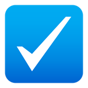 ☑️ Emoji Casilla Con Marca De Verificación en JoyPixels 5.5.