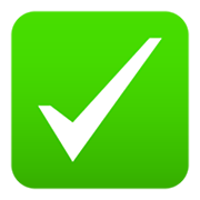 ✅ Emoji Botón De Marca De Verificación en JoyPixels 5.5.