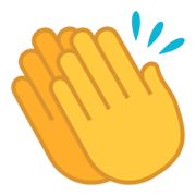 Emoji 👏 Mani Che Applaudono su JoyPixels 5.5.