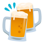 🍻 Emoji Jarras De Cerveza Brindando en JoyPixels 5.5.