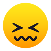 Emoji 😖 Faccina Frustrata su JoyPixels 5.5.
