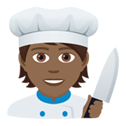 Émoji 🧑🏾‍🍳 Cuisinier (tous Genres) : Peau Mate sur JoyPixels 5.5.