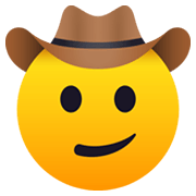 🤠 Emoji Rosto Com Chapéu De Caubói na JoyPixels 5.5.