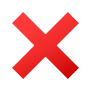 Emoji ❌ Croce su JoyPixels 5.5.