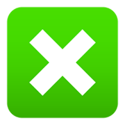 ❎ Emoji Kreuzsymbol im Quadrat JoyPixels 5.5.