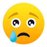 Émoji 😢 Visage Qui Pleure sur JoyPixels 5.5.