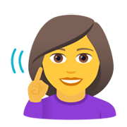 Emoji 🧏‍♀️ Donna Con Problemi Di Udito su JoyPixels 5.5.
