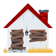 Emoji 🏚️ Casa In Rovina su JoyPixels 5.5.