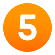 5️ Emoji Número cinco en JoyPixels 5.5.