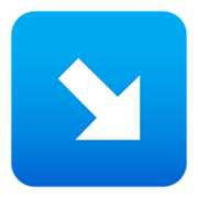 ↘️ Emoji Flecha Hacia La Esquina Inferior Derecha en JoyPixels 5.5.