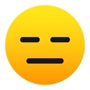 Emoji 😑 Faccina Inespressiva su JoyPixels 5.5.