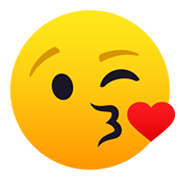 😘 Emoji Rosto Mandando Um Beijo na JoyPixels 5.5.