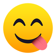 😋 Emoji Cara Saboreando Comida en JoyPixels 5.5.