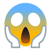 😱 Emoji Cara Gritando De Miedo en JoyPixels 5.5.