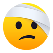 Emoji 🤕 Faccina Bendata su JoyPixels 5.5.