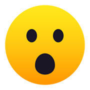 😮 Emoji Gesicht mit offenem Mund JoyPixels 5.5.