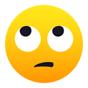 🙄 Emoji Cara Con Ojos En Blanco en JoyPixels 5.5.