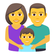 👨‍👩‍👦 Emoji Familie: Mann, Frau und Junge JoyPixels 5.5.