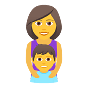 👩‍👦 Emoji Família: Mulher E Menino na JoyPixels 5.5.