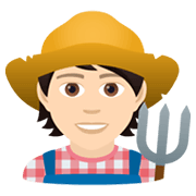 Emoji 🧑🏻‍🌾 Agricoltore: Carnagione Chiara su JoyPixels 5.5.