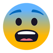 😨 Emoji Rosto Amedrontado na JoyPixels 5.5.