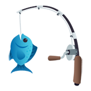 🎣 Emoji Angel mit Fisch JoyPixels 5.5.
