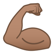 💪🏽 Emoji Bíceps Flexionado: Tono De Piel Medio en JoyPixels 5.5.