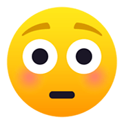 😳 Emoji errötetes Gesicht mit großen Augen JoyPixels 5.5.