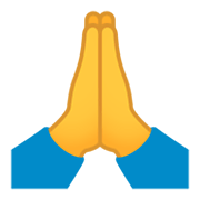 Emoji 🙏 Mani Giunte su JoyPixels 5.5.