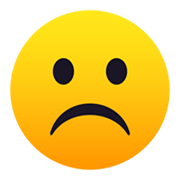 ☹️ Emoji Rosto Descontente na JoyPixels 5.5.