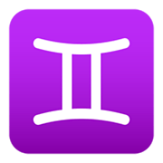 ♊ Emoji Signo De Gêmeos na JoyPixels 5.5.