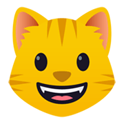 😺 Emoji Gato Sonriendo en JoyPixels 5.5.