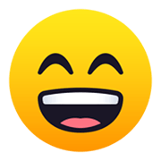 😄 Emoji grinsendes Gesicht mit lachenden Augen JoyPixels 5.5.