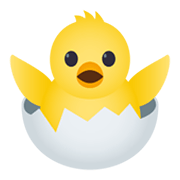 🐣 Emoji Pollito Rompiendo El Cascarón en JoyPixels 5.5.