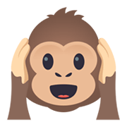 🙉 Emoji sich die Ohren zuhaltendes Affengesicht JoyPixels 5.5.
